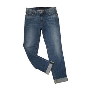 J BRAND JEANS Aidan Boyfriend/Roll Up Distressed Size 25